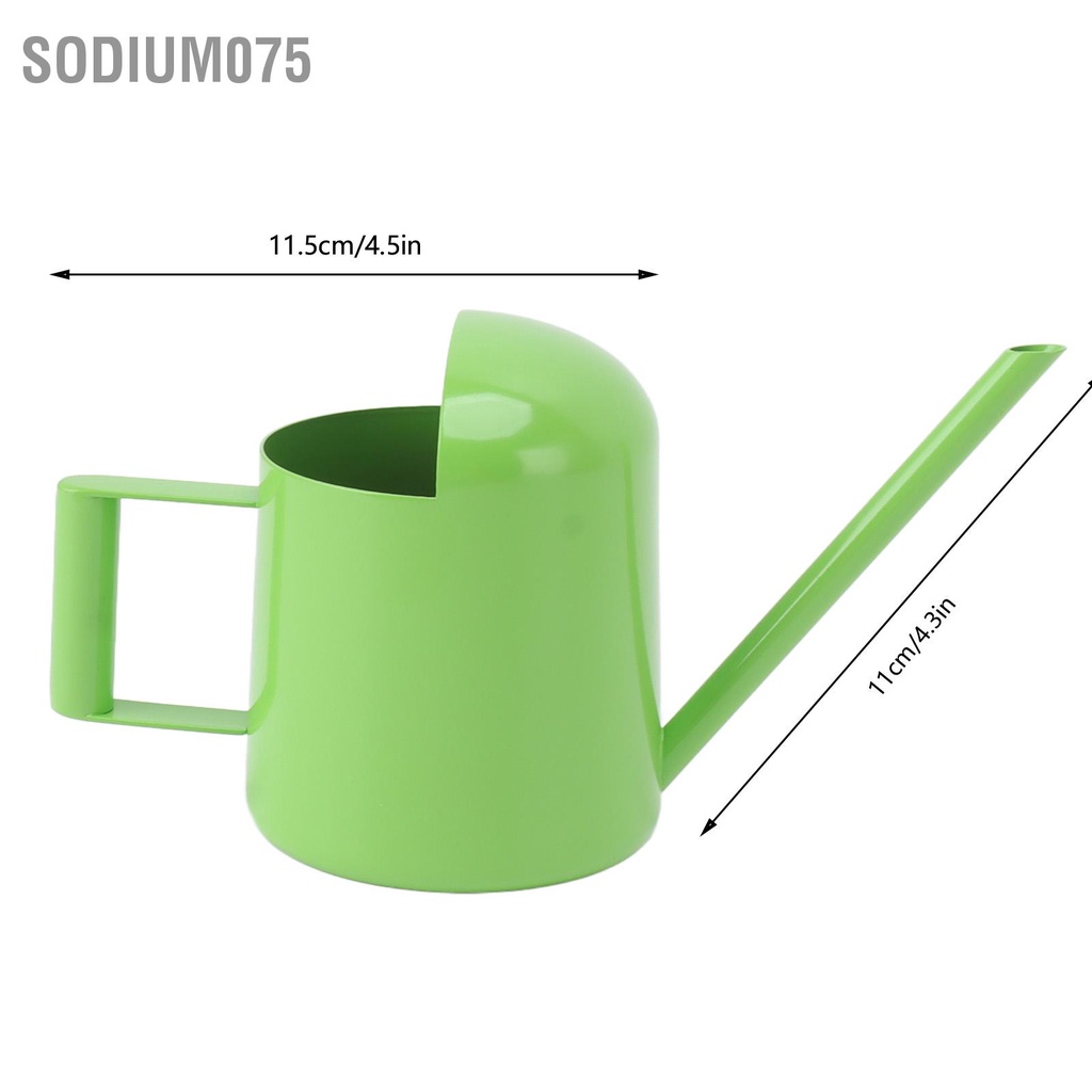 Sodium075 Bình Tưới Vườn Đa Năng Retro Thép Không Gỉ Vòi Dài Cây Cho Ngoài Trời Trong Nhà