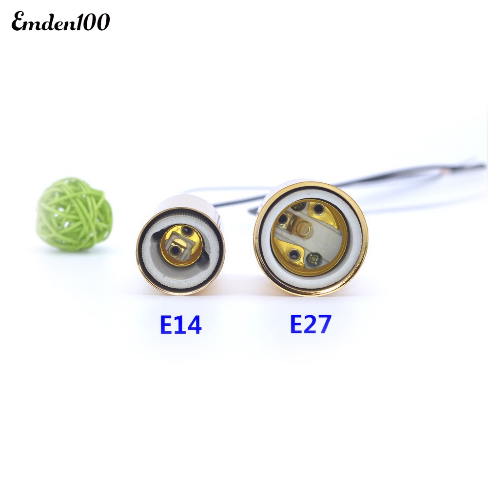 Đuôi Đèn LED E14 / E27 Bằng Sứ Kèm Giá Đỡ