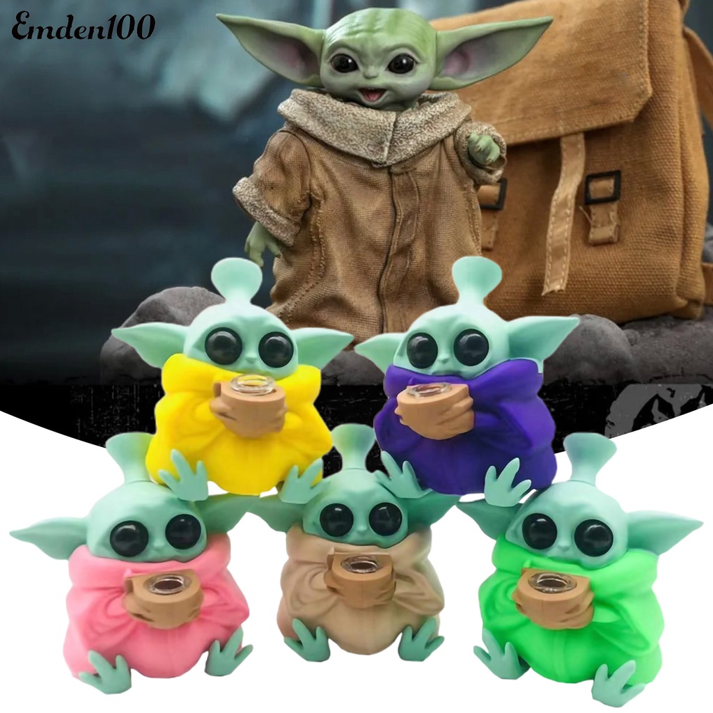 [EMDEN] Mô Hình Nhân Vật Yoda Trong Star War Mini Bằng Silicone Trang Trí Bàn Làm Việc