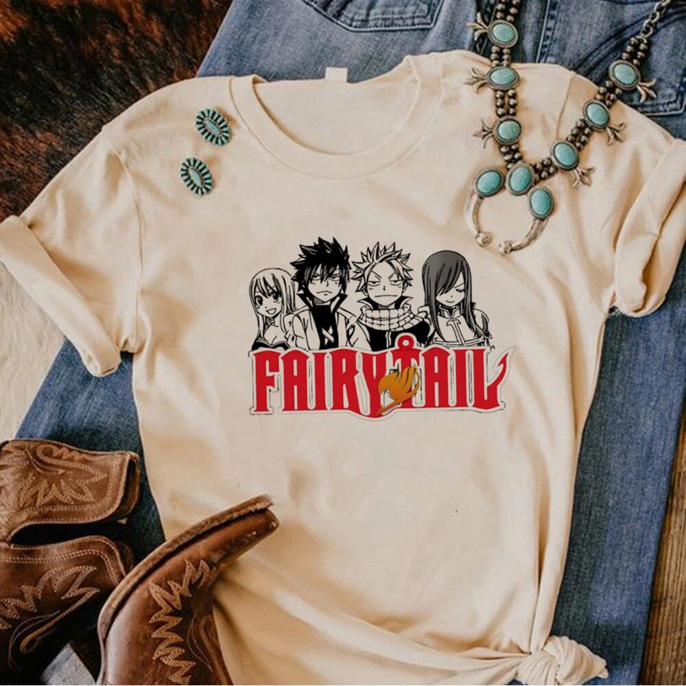 Áo Thun Nữ In Hình Fairy Tail Cá Tính y2k