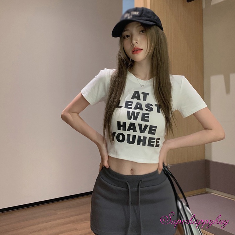 Áo Thun Nữ Ngắn Tay Cổ Tròn In Chữ Dog Đáng Yêu