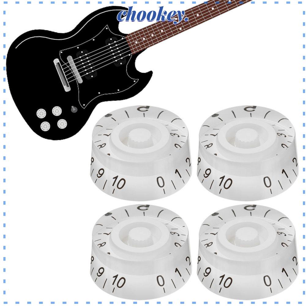 Nút Điều Chỉnh Âm Lượng Đàn Guitar Bass Màu Trắng / Đen Thông Dụng