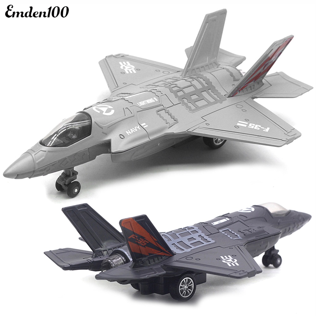 Mô Hình Máy Bay Chiến Đấu F-35 Bằng Hợp Kim Có Đèn LED Và Nhạc