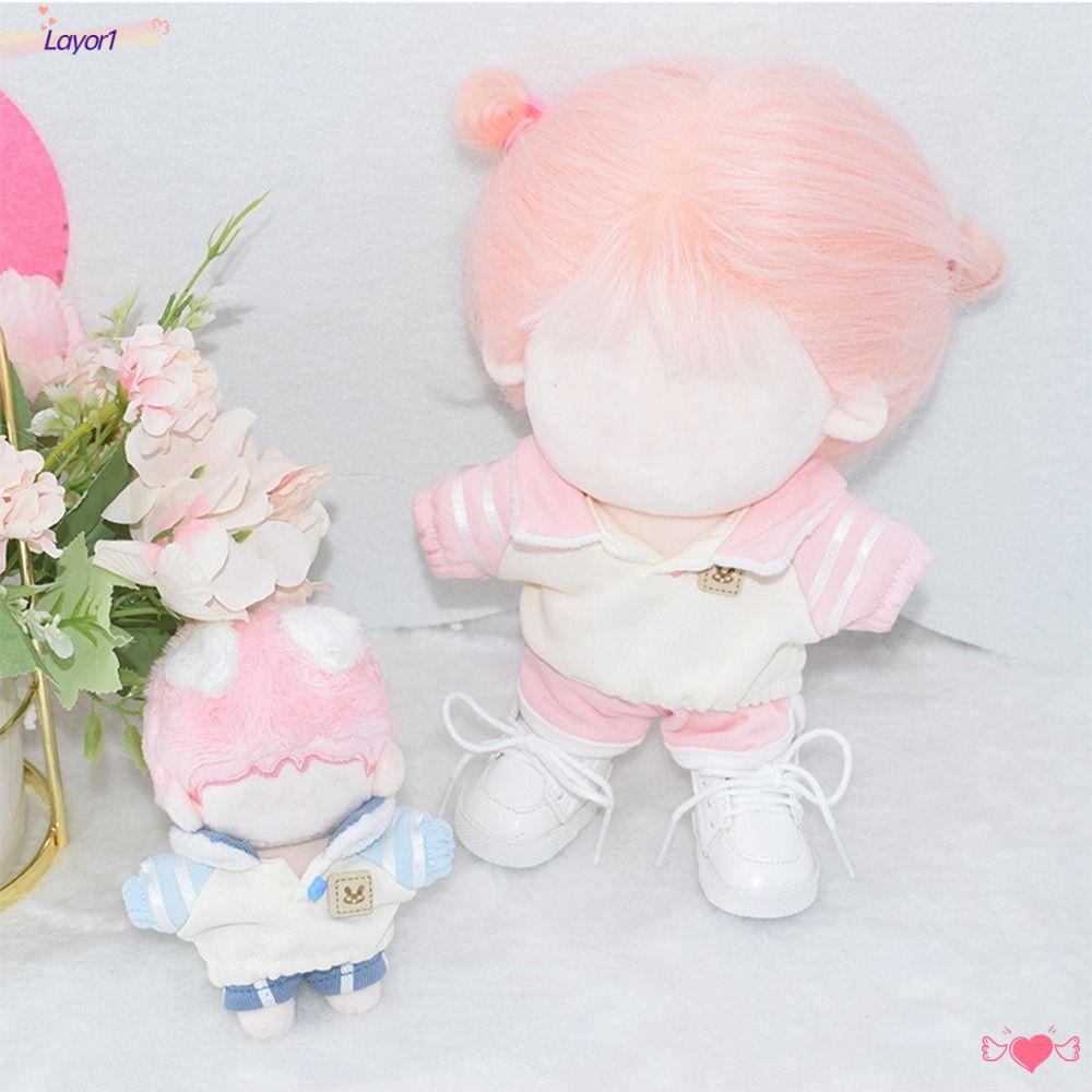 LAYOR1 Set Áo Hoodie Và Quần Thay Thế Cho Búp Bê 10 / 20cm