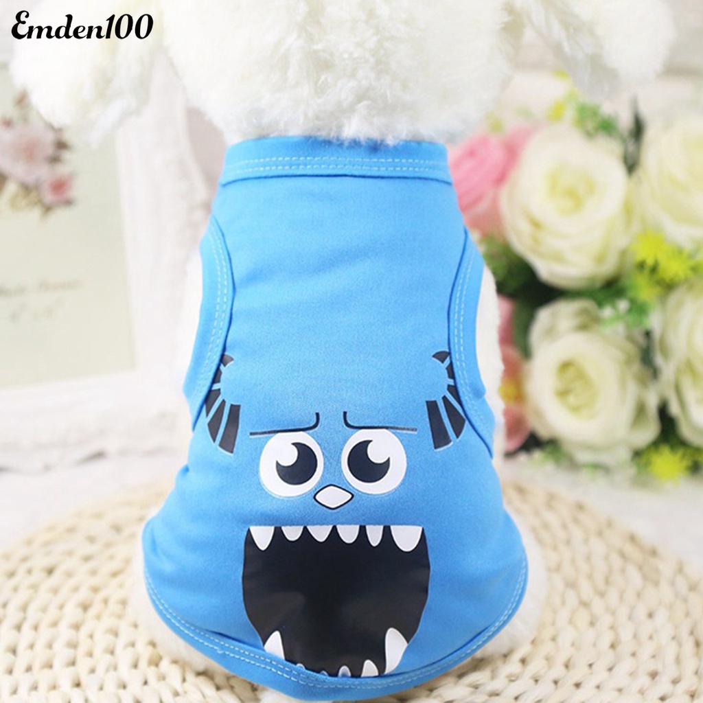 Áo Thun Polyester Co Giãn In Họa Tiết Hoạt Hình Trung Quốc Dành Cho Cún Cưng