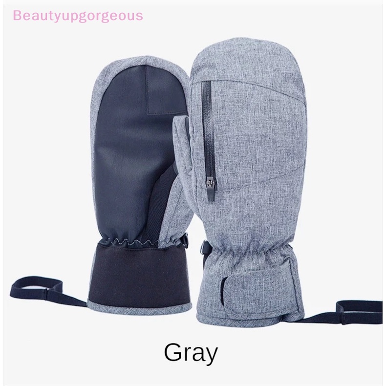 [BeupgorsV] Giày Trượt Tuyết Mùa Đông Dày Dặn Có Thể Chạm Màn Hình Cảm Ứng Chống Thấm Nước