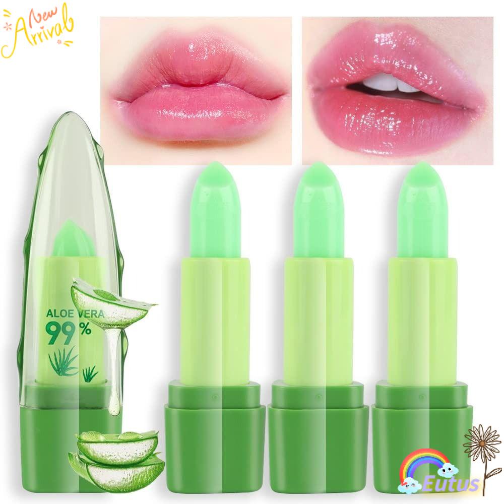 EUCA Son Dưỡng Môi Chiết Xuất Lô Hội Thay Đổi Màu Sắc Theo Nhiệt Độ Tự Nhiên Dưỡng Ẩm Chăm Sóc Môi Cho Nữ