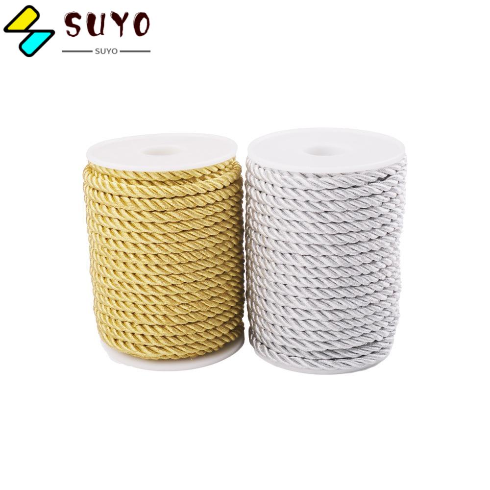 SUYO Set 2 Cuộn Dây Thừng Màu Vàng 40Yards Dùng May Vá Thủ Công DIY