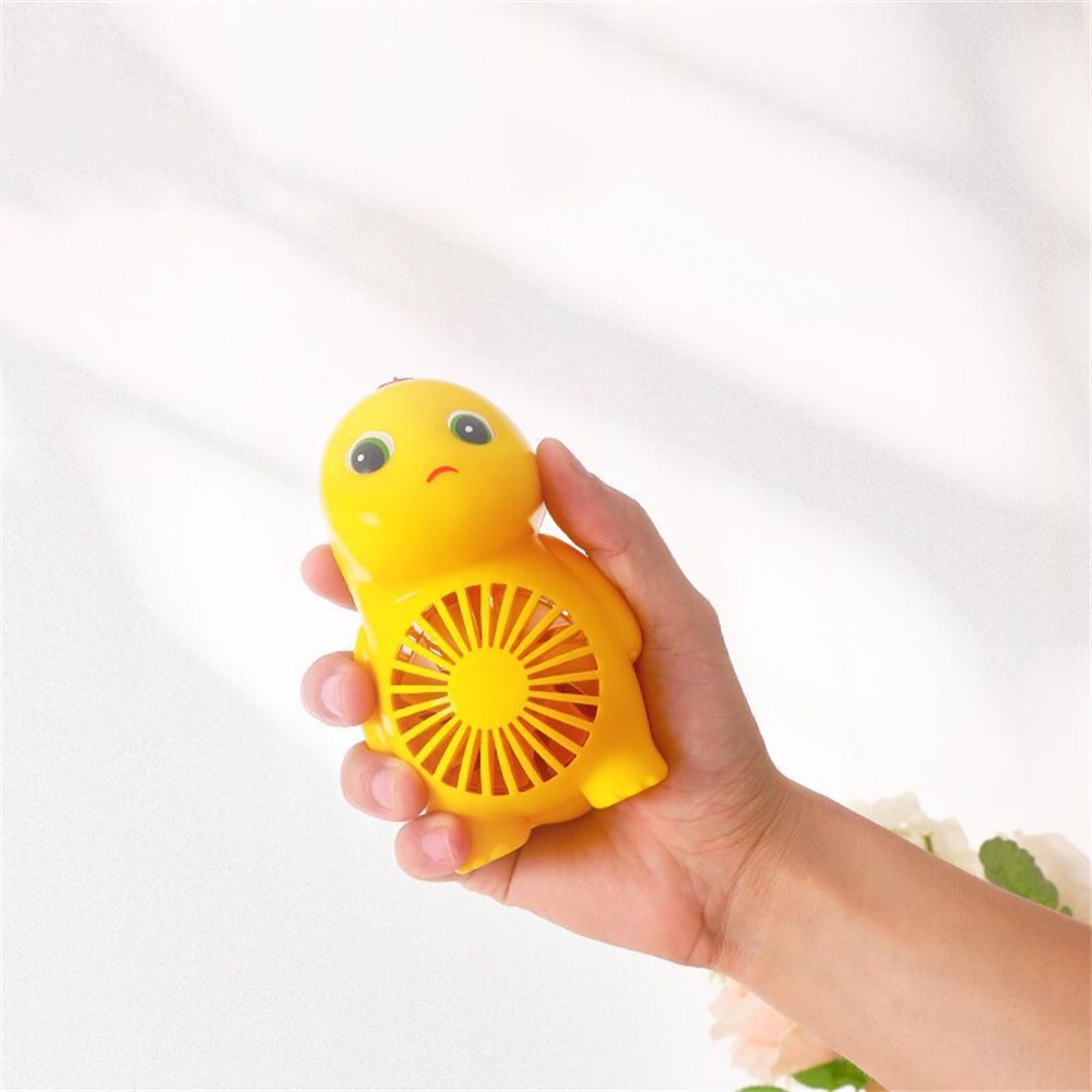 Quạt Mini Cầm Tay Sạc USB Họa Tiết Hoạt Hình Rồng Sữa Thời Trang Mùa Hè