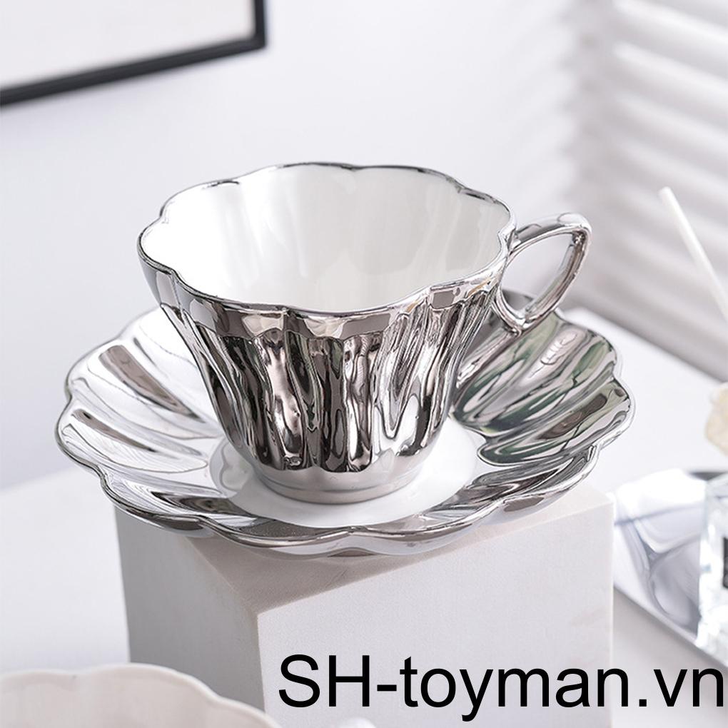 Bộ Cốc Sứ Uống Trà / Cà Phê Kiểu Châu Âu Sang Trọng Dùng Làm Quà Tặng