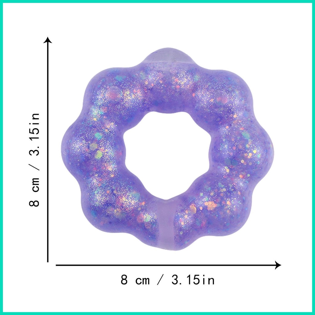 Đồ Chơi Xốp Squishy Giảm Stress Hình Bánh Donut Nhiều Màu Cho Bé