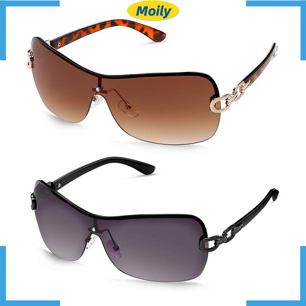 MOILYVN Kính Mát Oversized Tròng Màu Gradient