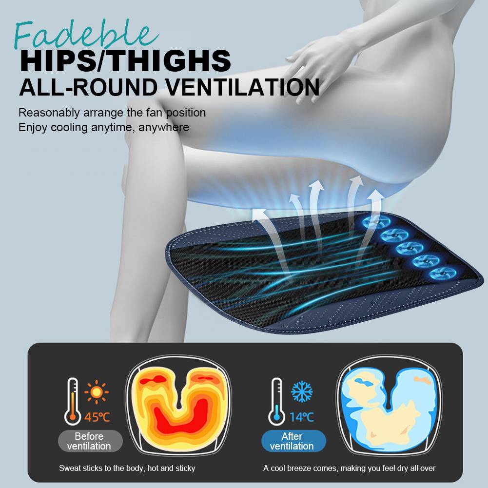 Đệm Lót Ghế Ngồi Xe Hơi Thoáng Khí Làm Mát Mùa Hè