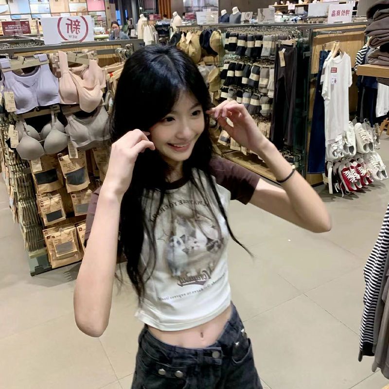 Áo Thun Tay Ngắn Hở Vai Màu Trơn Thời Trang Mùa Hè Phong Cách Mới Cho Nữ