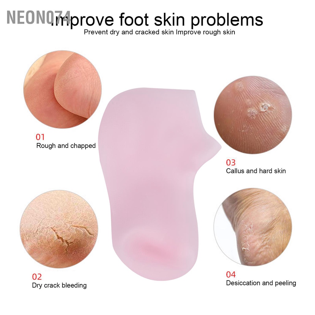 Neon074 Vớ Chăm Sóc Bàn Chân Dưỡng Ẩm Tẩy Tế Bào Chết Chống Nứt Làm Mềm Da Móng