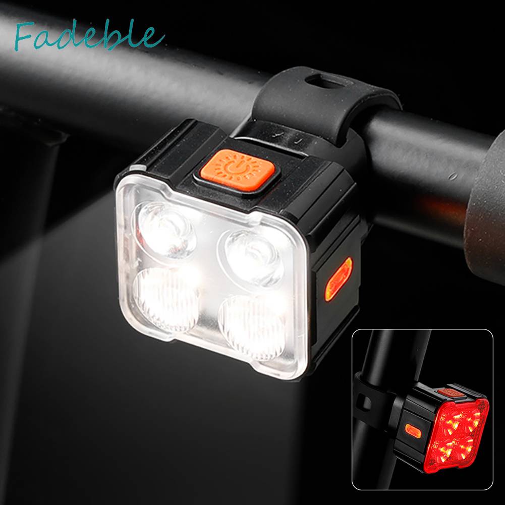 Đèn Pha LED Sạc USB Chuyên Dụng Cho Xe Đạp