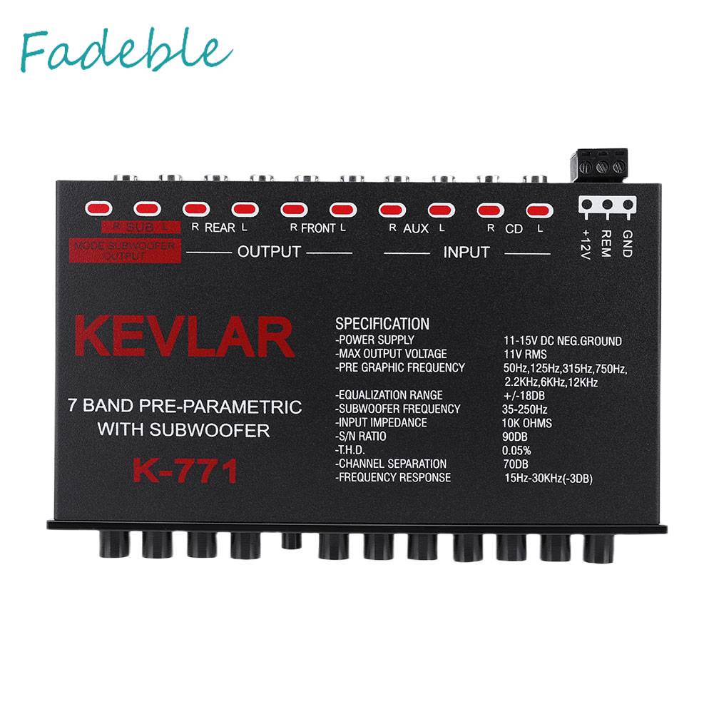 Bộ Cân Bằng Âm Thanh 7 Band 35-250HZ Cho Xe Hơi