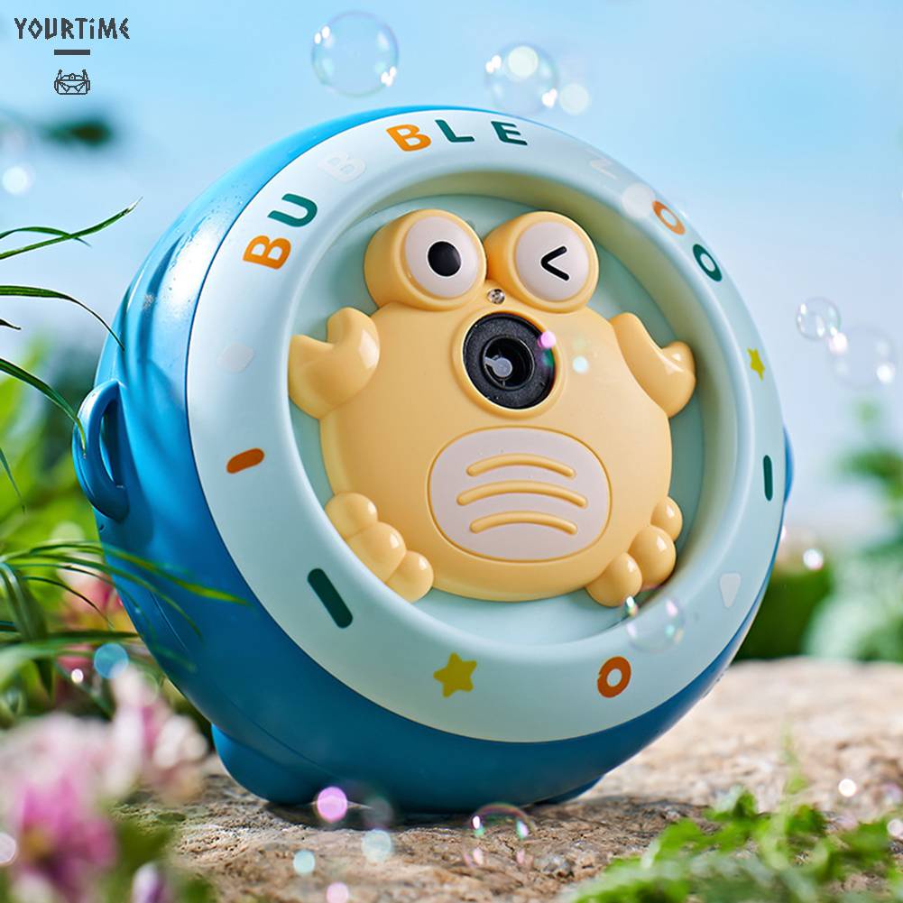 Máy Thổi Bong Bóng Tự Động Hình Con Cua Không Độc Hại Cho Bé