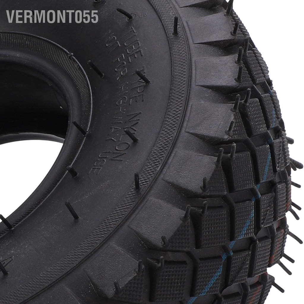 Vermont055 Bộ săm lốp xe Scooter 4.10/3.50‑4 ngoài dày có van uốn cho điện