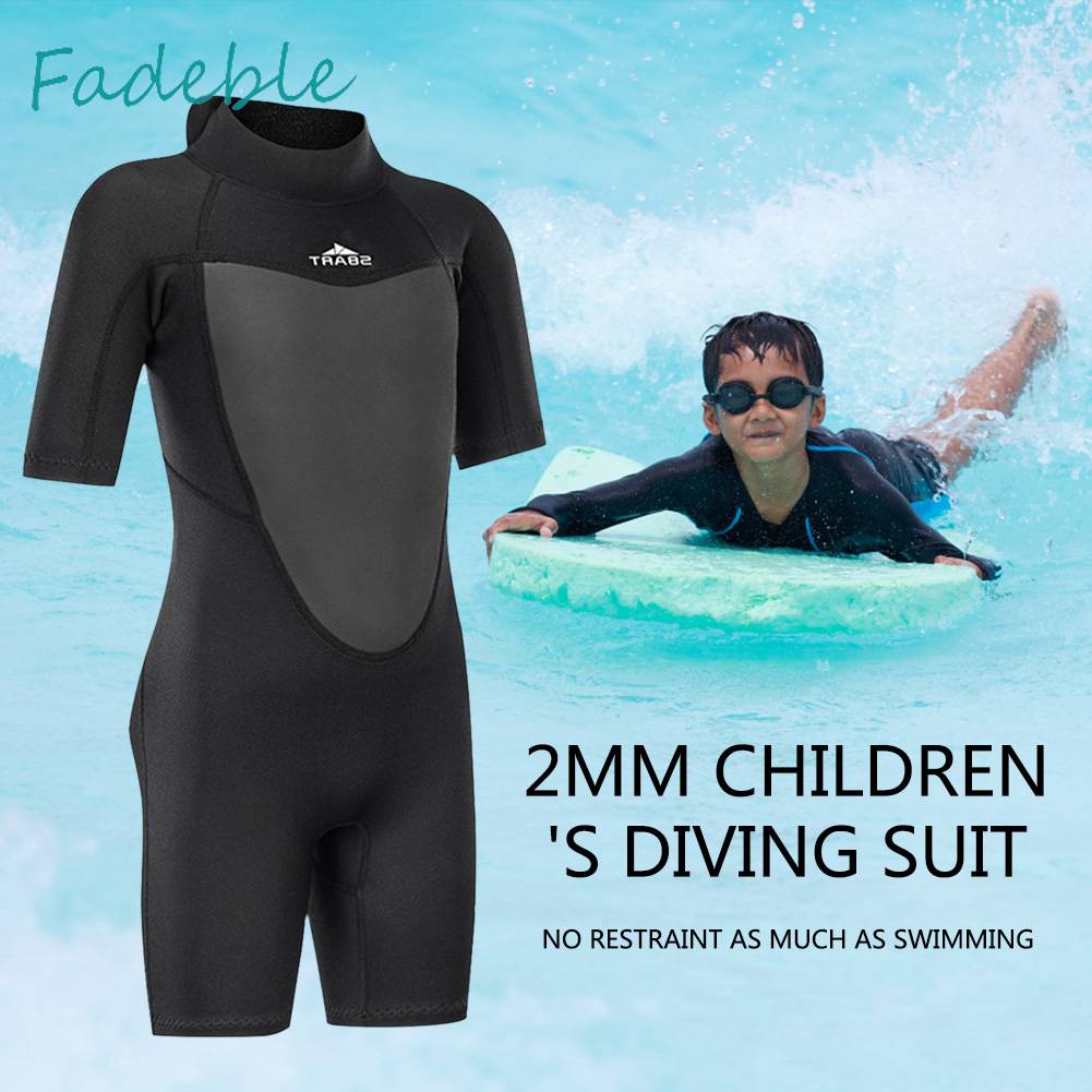 Bộ Đồ Bơi Lặn Khóa Kéo Sau Lưng Dày 2MM Cho Bé