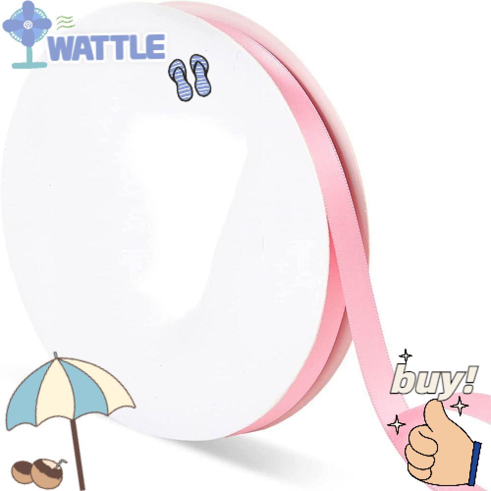 WTTLE Cuộn Dây Ruy Băng satin Hai Mặt 3 / 8inch Màu Hồng 100Yards Dùng Gói Quà