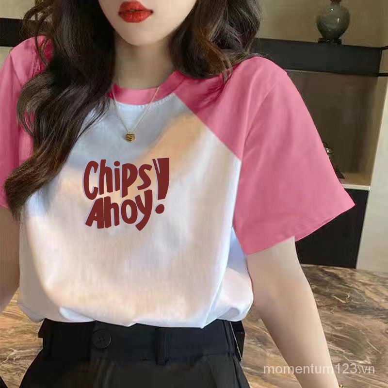Áo Thun Tay Ngắn 100% Cotton Thời Trang Mùa Hè Cho Nữ