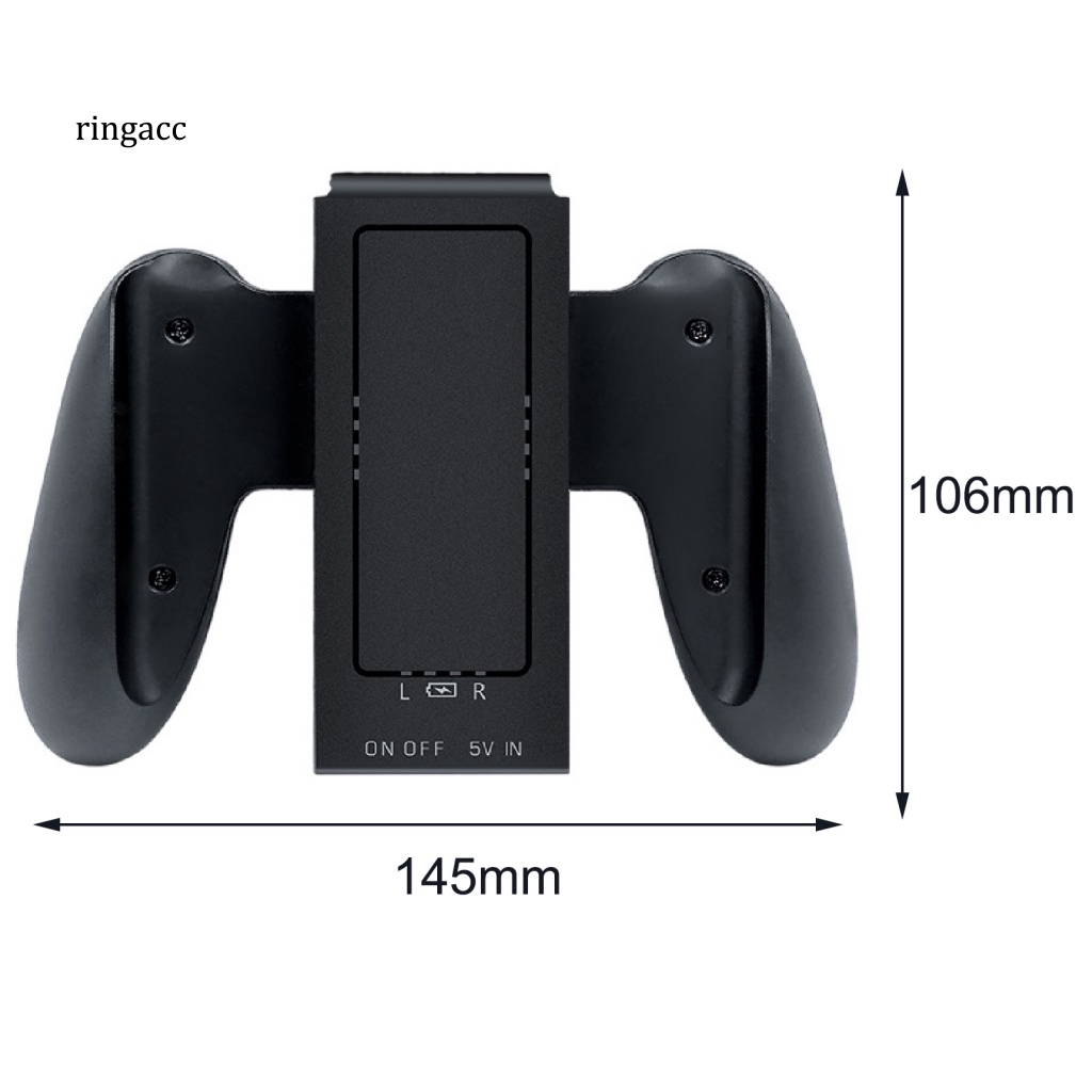 Tay Cầm Sạc RGA Màu Đen Chống Trượt Cho Switch