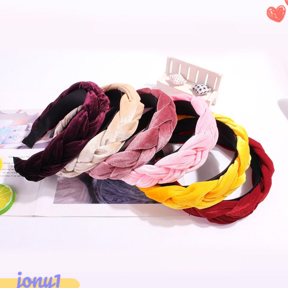 JONYE Cài Tóc Vải Nhung Bản Rộng Thời Trang Cho Nữ