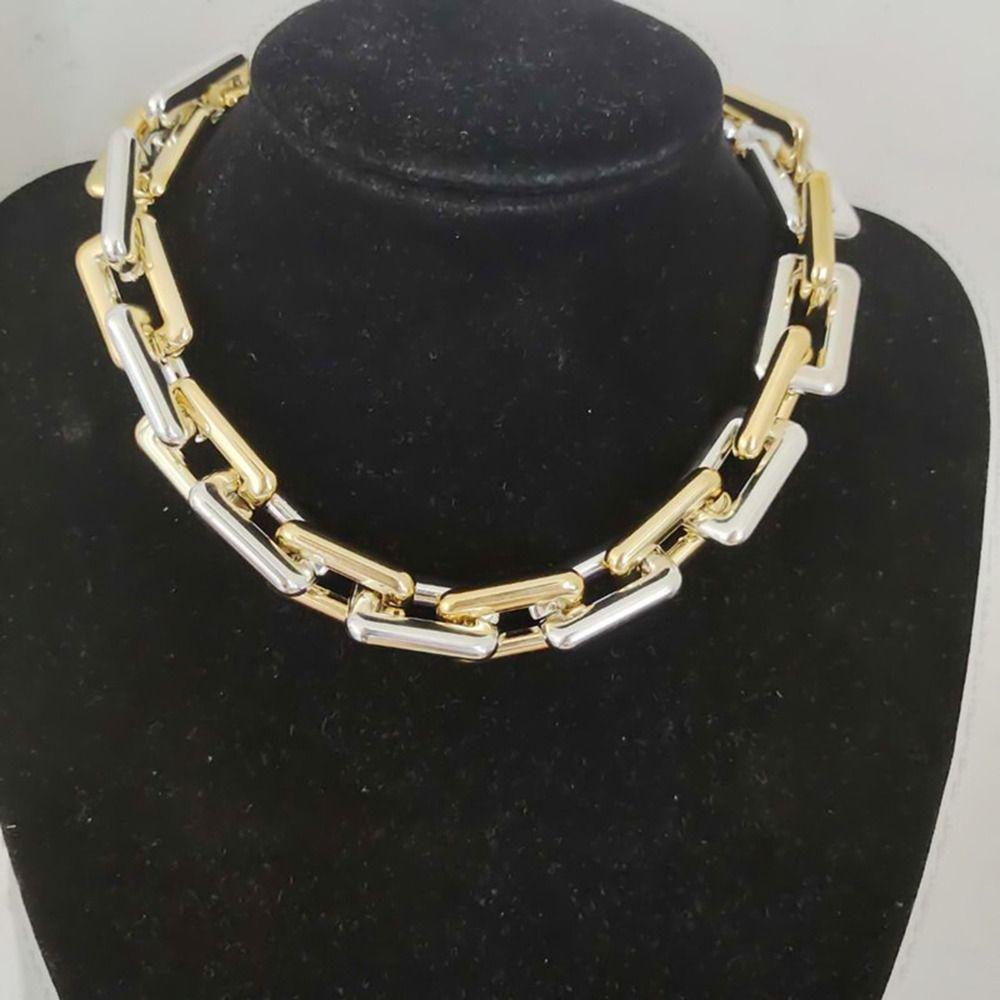 BORAG Vòng Cổ Choker Ngắn Bằng Hợp Kim Phong Cách Hip Hop Thời Trang Cho Nữ