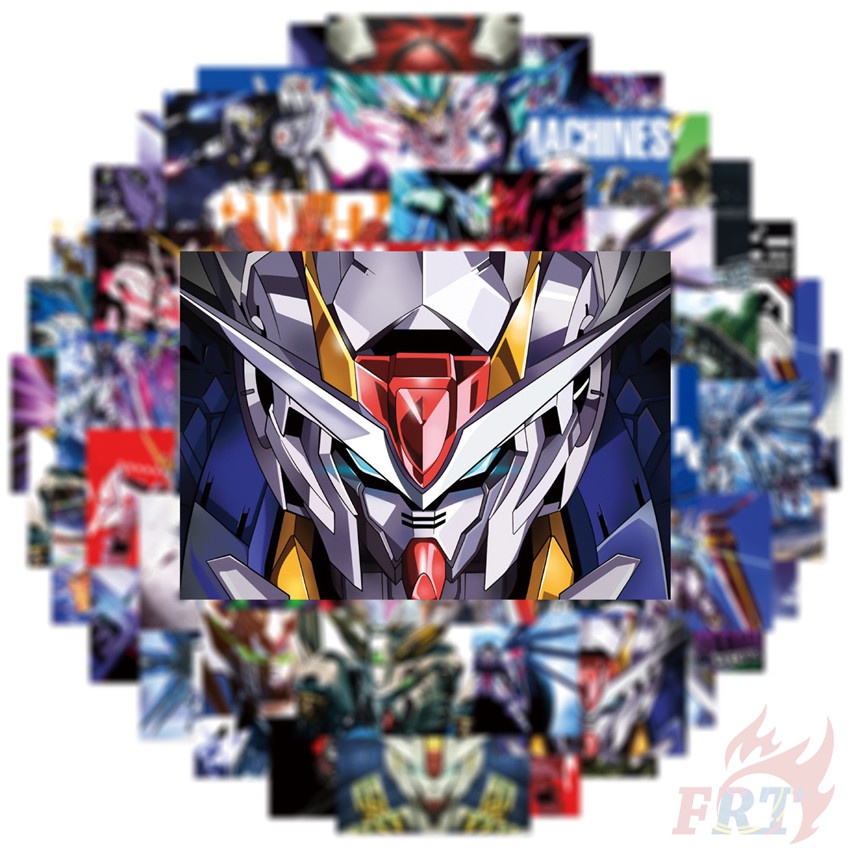 ❉ Gundam. Áp Phích Dán Trang Trí Mini Series 01 Độc Đáo Sáng Tạo ❉ Bộ 50 Sticker Chống Thấm Nước Họa Tiết Doodle Hợp Thời Trang