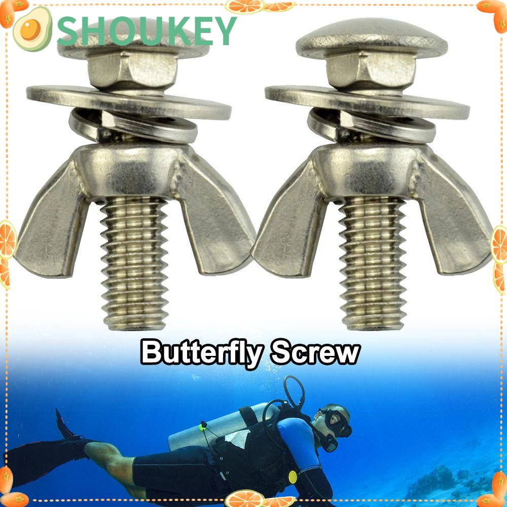 SHOUKEY Set 2 Ốc Vít Bướm Gắn Bình Lặn Chuyên Dụng