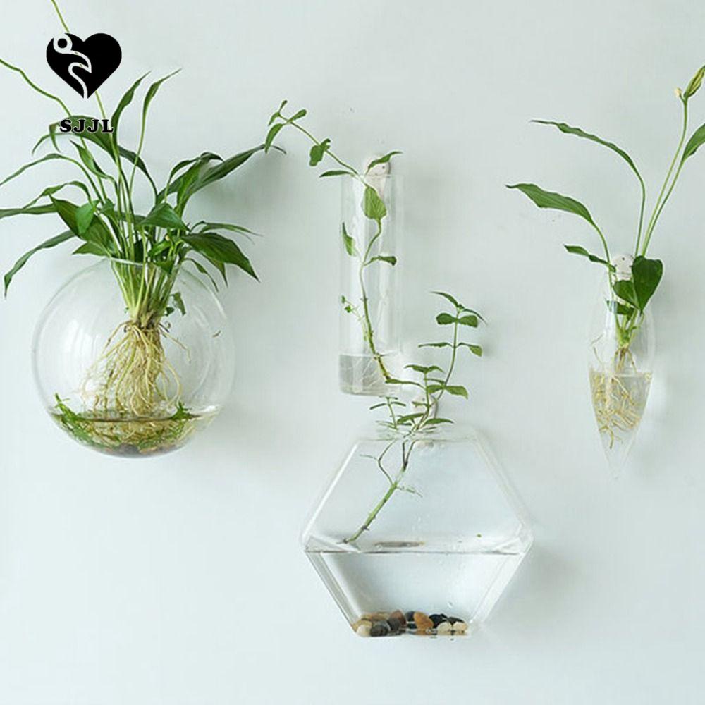 SJJL Chậu Kính Trồng Cây Thủy Canh Treo Tường Đa Năng Sáng Tạo