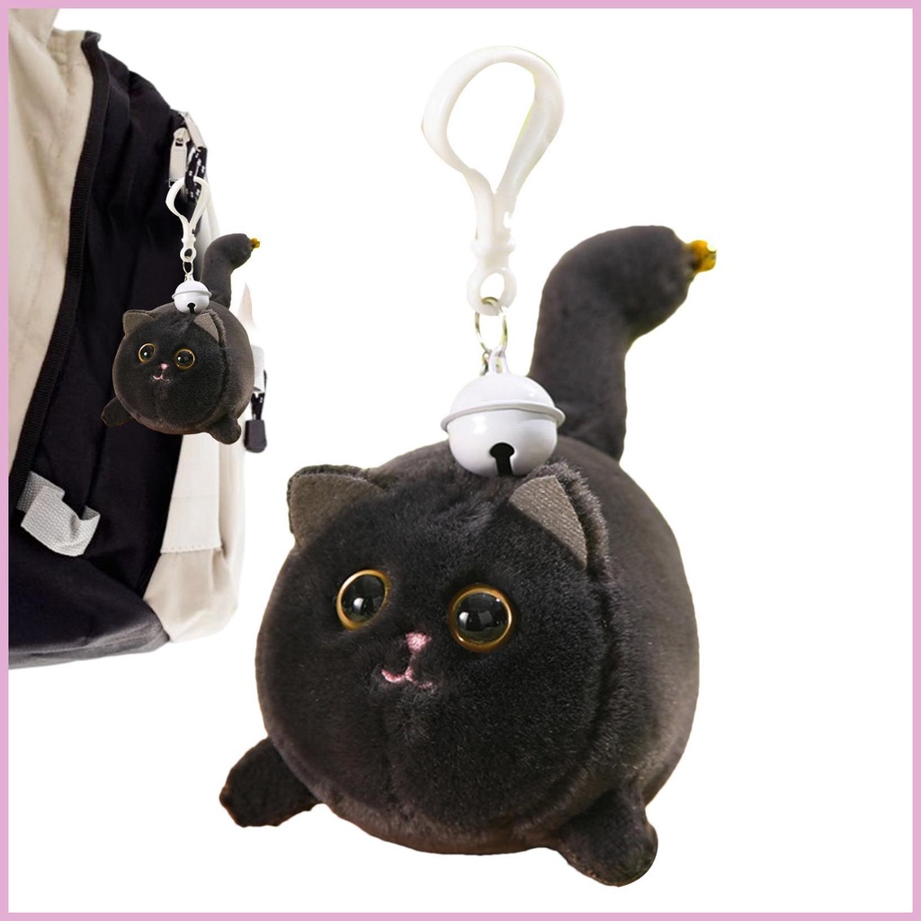 Thú Nhồi Bông Hình Mèo / Thỏ Trắng Có Chuông