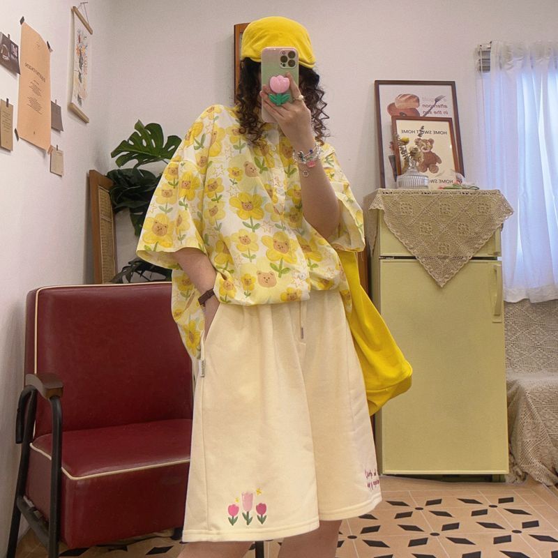 Quần Short Thể Thao Ống Rộng Phong Cách Hàn Quốc Dành Cho Nữ