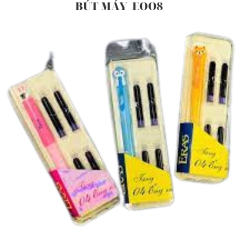 Bút máy học sinh ERAS E008 - Có bầu mực sẵn - đầu ngòi siêu bền - thông minh - thon gọn - nét đẹp