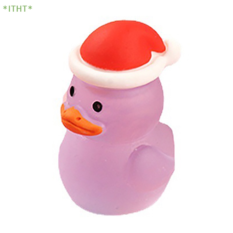 Mô Hình Chú Vịt Phát Quang Bằng Resin Trang Trí Giáng Sinh Mới