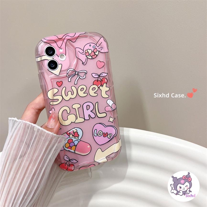 Ốp Lưng Samsung A54 A24 A14 A04 A04s A12 A13 A23 A03s A22 A50 A50s A30s A32 A51 A52 A52s M22 M32 A03 A03s A02s sixhd Ốp Điện Thoại Mềm Họa Tiết Cherry 3D Viền Lượn Sóng Cho