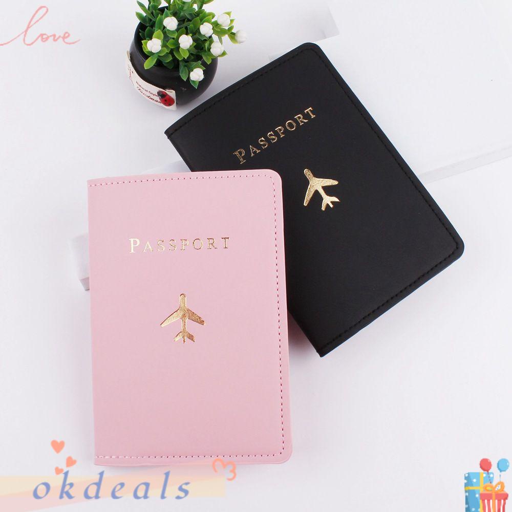 OKDEALS Ví Da PU Đựng Hộ Chiếu Unisex