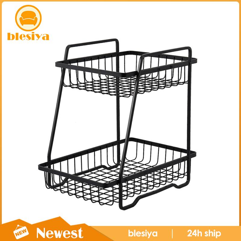 Giá Đỡ Trưng Bày Rau Củ Quả 2 Tầng Đa Chức Năng Cho Nhà Bếp