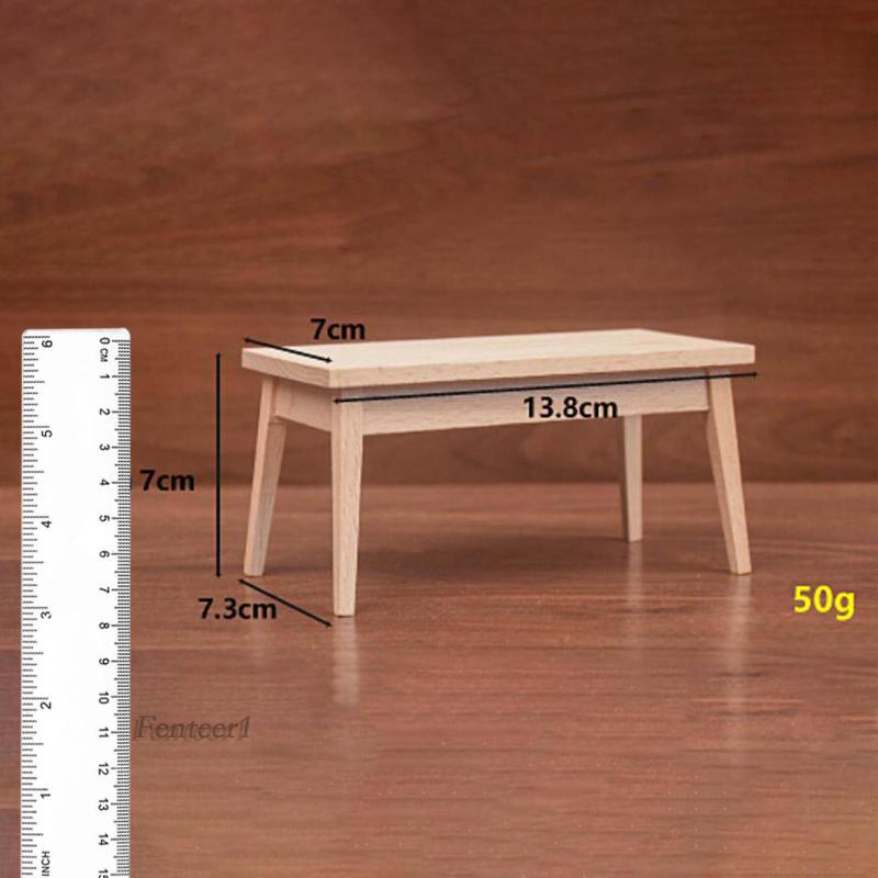 Đồ Nội Thất Gỗ Mộc Mạc Mini Cho Nhà Búp Bê