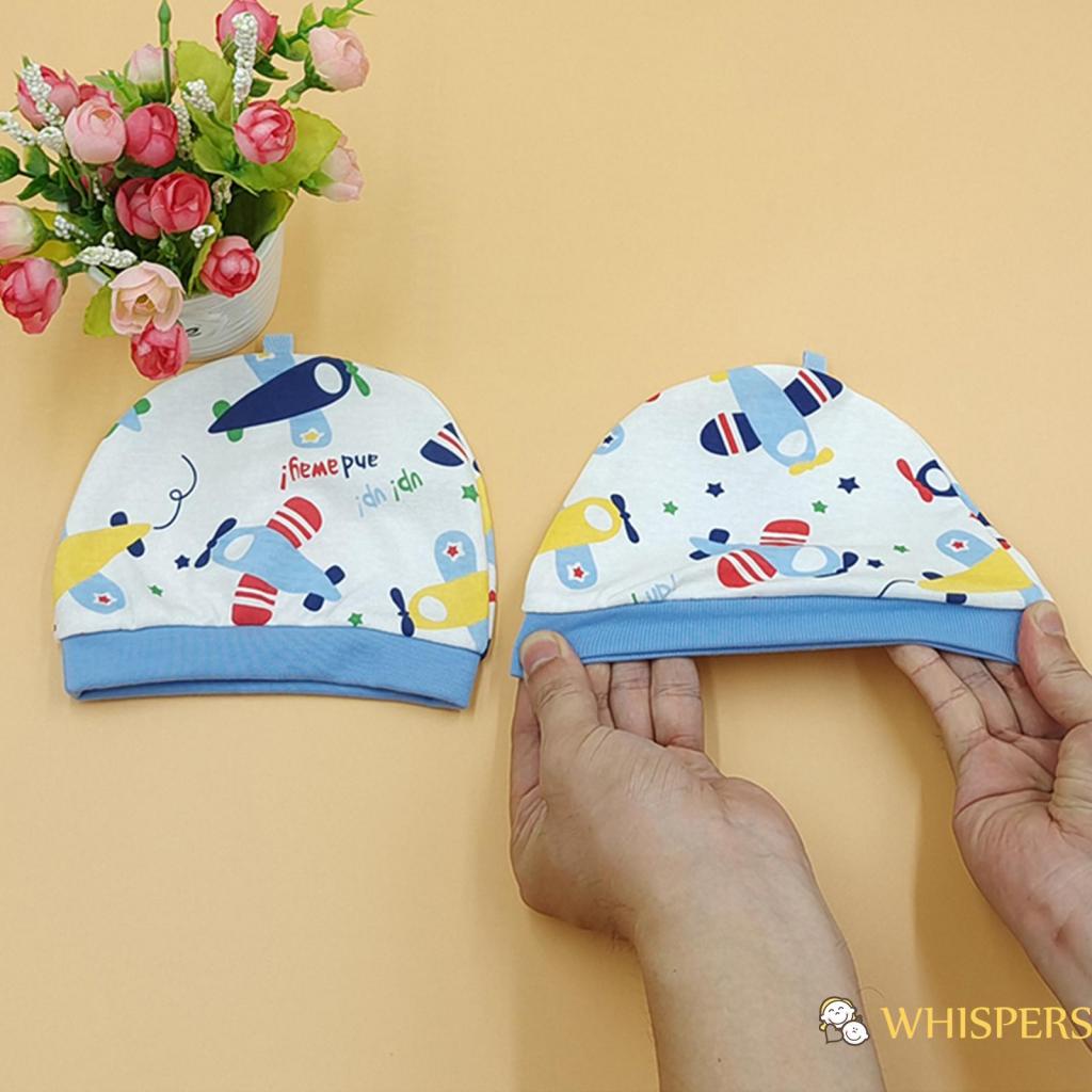 Mũ Beanie Mềm Mại In Họa Tiết Hoạt Hình Dễ Thương Cho Bé Sơ Sinh
