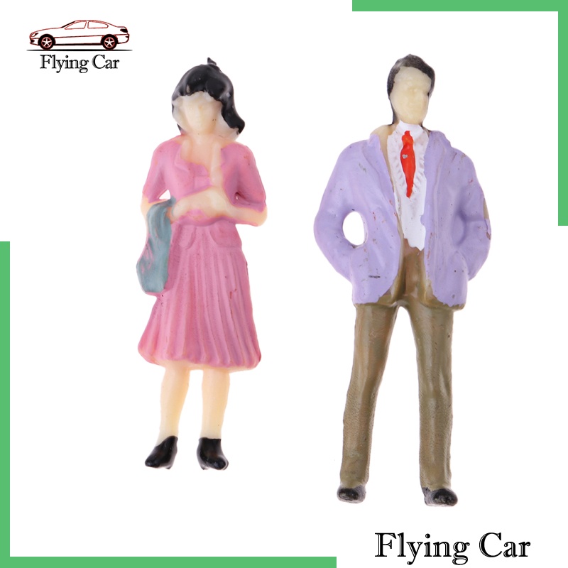 Set 100 Mô Hình Người Tòa Nhà Diorama 1: 50 2.6-3.6cm Tỉ Lệ 1 / 50