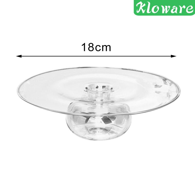 Đĩa Đựng Sushi / Trái Cây / Salad / Món Tráng Miệng Trong Suốt 18cm Kiểu Nhật Bản