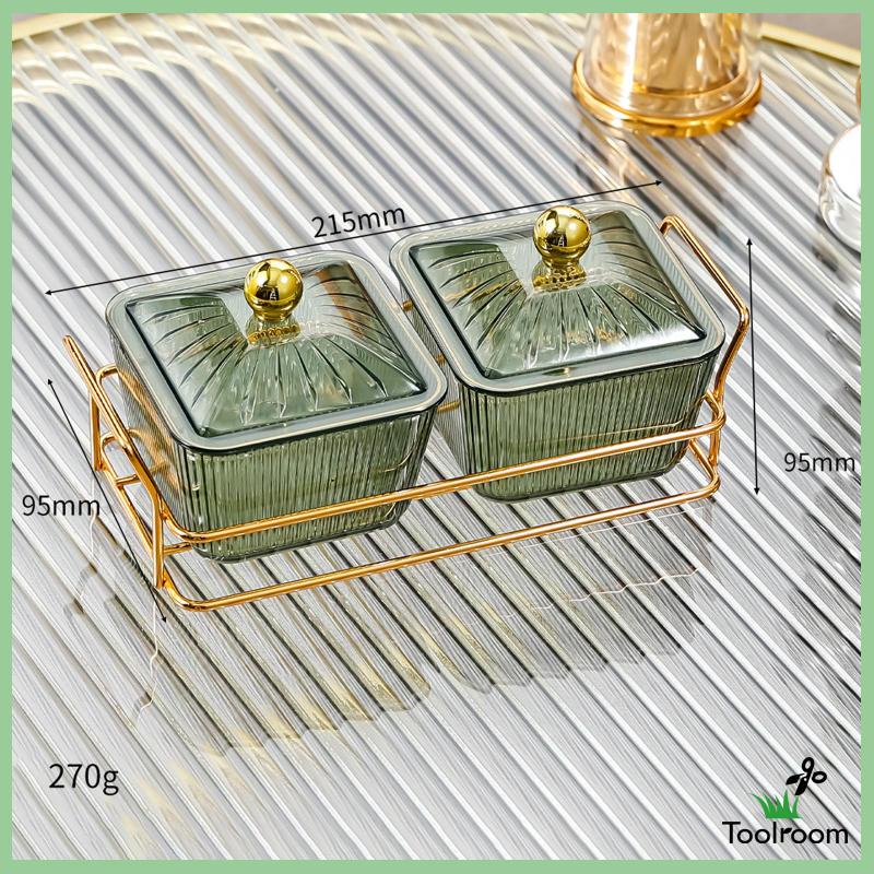 Khay Phục Vụ Thức Ăn Tráng Miệng / Bánh Cupcake Chia Ngăn Kèm Giá Đỡ Trang Trí Thanh Lịch