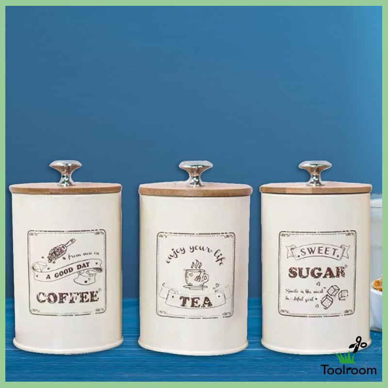 Set 3 Hũ Đựng Hạt Cà Phê / Đường Tiện Dụng Cho Nhà Bếp