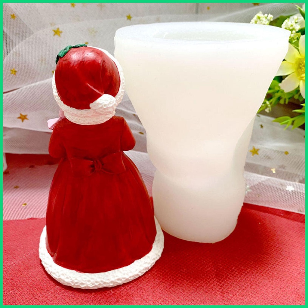 Khuôn Làm Bánh / Xà Phòng Bằng Silicone Hình Bé Gái 3D Dễ Thương