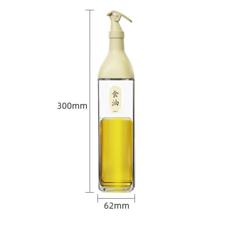 Chai thủy tinh đựng dầu ăn chiết rót dầu 500ml phong cách bắc âu - Ichi.life