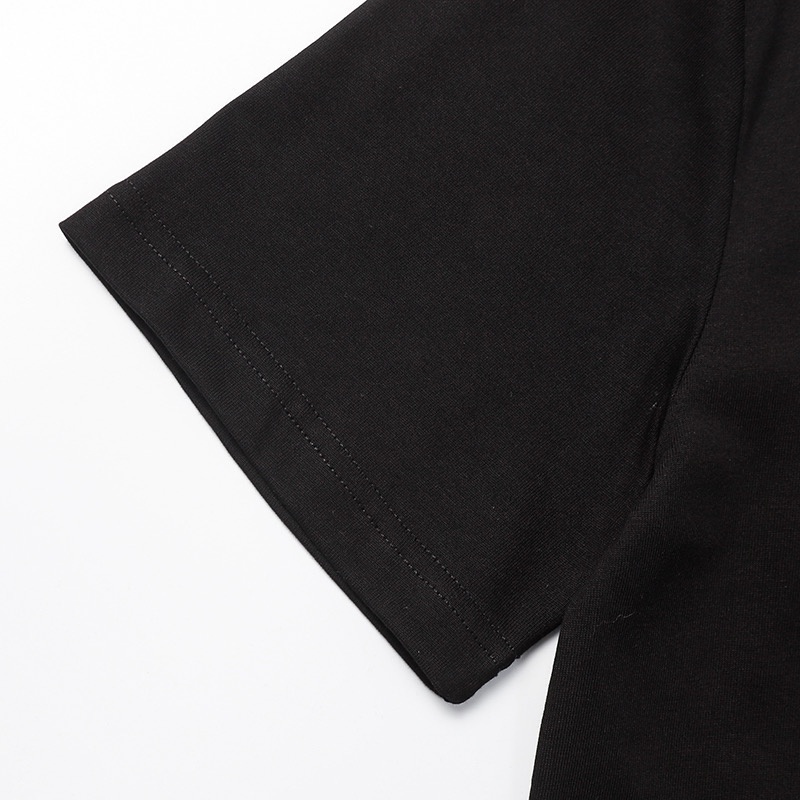 Bán Chạy Nhất GU * 10CI Áo Thun Cotton Tay Ngắn In Chữ Đính Đá Kích Thước Lớn Unisex