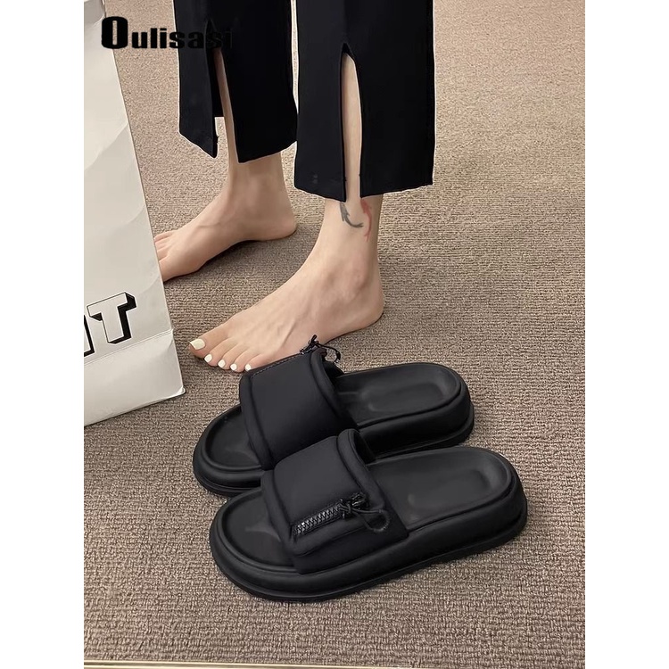 Dép Sandal Đế Dày Tăng Chiều Cao Phong Cách Mới Dễ Phối Đồ