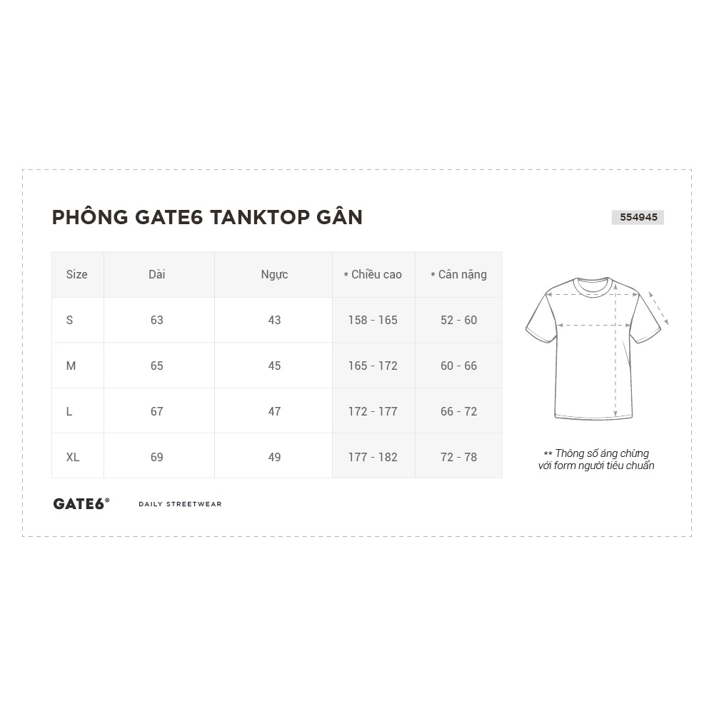 Áo Tanktop Nam vải thun gân, phông 3 lỗ cotton co giãn 4 chiều áo lót tập gym streetstyle - GATE6 - 4945/NÂU